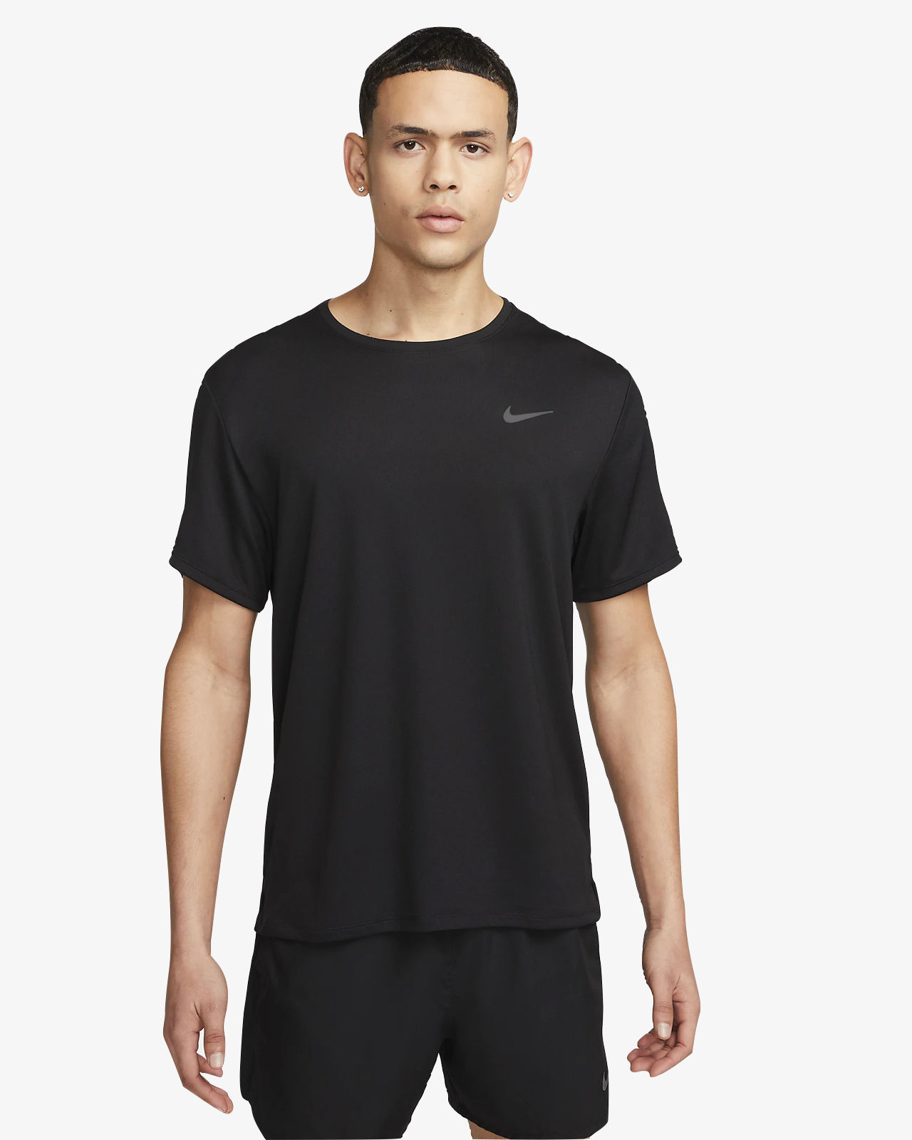 ★ Nike★ Sportswear Athletics T-Shirt M Black Dusty Cactus Nike Dri-FIT Miler 1.0 Dusty Cactus